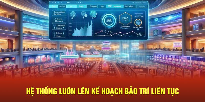 Hệ thống luôn lên kế hoạch bảo trì liên tục 